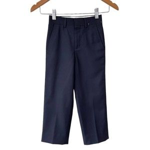 Ike Behar New York Boys Size 4 Dress Pants Trousers In Navy Blue